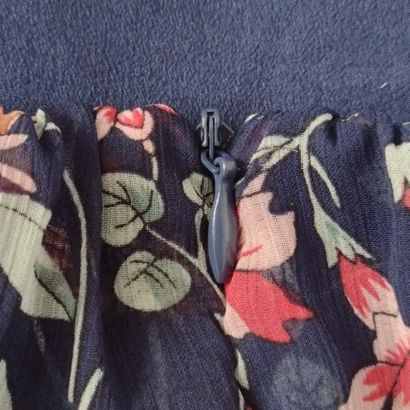 Lulu's blue floral off the shoulder mini dress - Picture 5 of 8